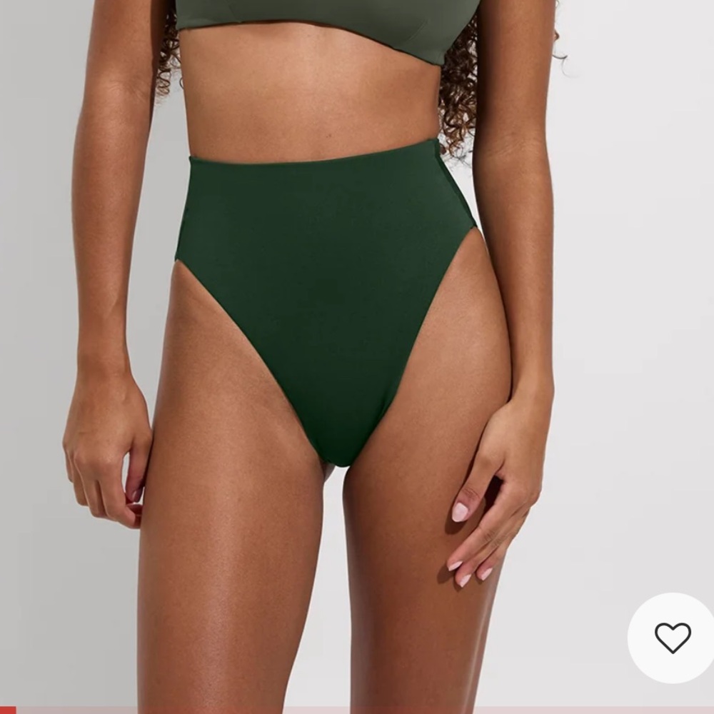 LEFT ON FRIDAY - hi hi bottom - Palm (green) - XS - high rise bikini bottom - Picture 5 of 8